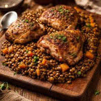 Mental with Lentil Lentil Side Dish