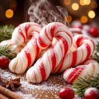 Meringue Candy Canes