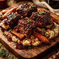 Merlot Braised Beef Short Ribs