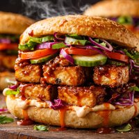 Messy Tofu Sandwiches