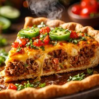 Mexi Cheeseburger Quiche