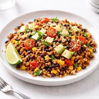 Mexi Ground Beef Rice Skillet