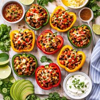 Mexicali Meatloaf in Bell Pepper Shells