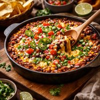 Mexican Bean Bake Dip or Side Dish