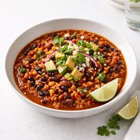 Mexican Bean N Barley Chili