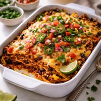 Mexican Beef Tortilla Casserole