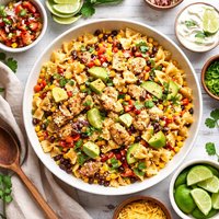 Mexican Bow Tie Pasta with Chicken