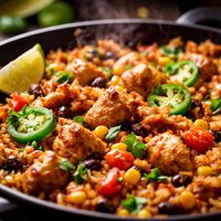 Mexican Chicken and Rice Skillet