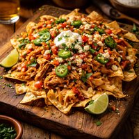 Mexican Chicken Over Chips