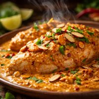Mexican Chicken with Almond Chile Cream