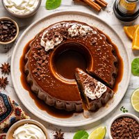 Mexican Chocolate Flan with Kahlua