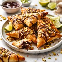 Mexican Chocolate Phyllo Triangles