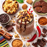 Mexican Chocolate Popcorn Shake