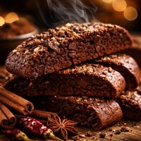 Mexican Dark Chocolate Biscotti