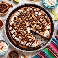 Mexican Frozen Hot Chocolate Pie