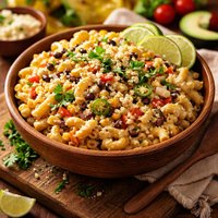 Mexican Inspired No Mayo Macaroni and Cheese Salad