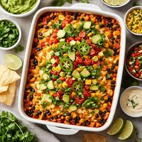 Mexican Lasagna Casserole Vegan