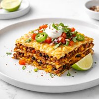 Mexican Lasagna Made with Corn Tortillas