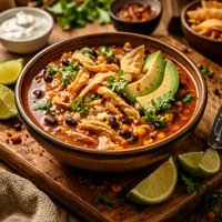 Mexican Lime with Chicken or Turkey Tortilla Soup