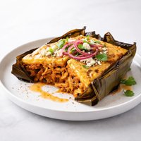 Mexican Mucbil Pollo Chicken Tamale Casserole