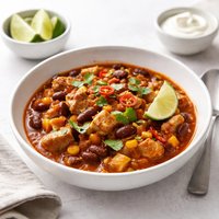 Mexican Pork Corn and Kidney Bean Chili