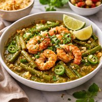 Mexican Shrimp in Green Bean Sauce