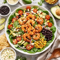 Mexican Shrimp Spinach Salad