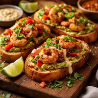 Mexican Shrimp Toasts