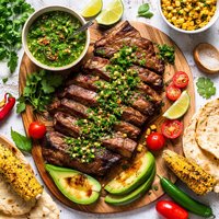 Mexican Steak with Chimichurri Sauce