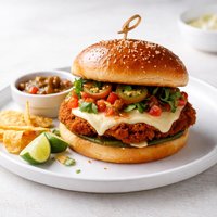 Mexican Style Chicken Parmesan Burger