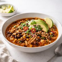 Mexican Two Bean Chicken Chili