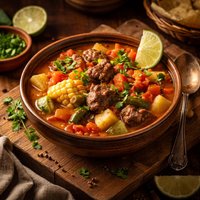 Mexican Vegetable Beef Soup