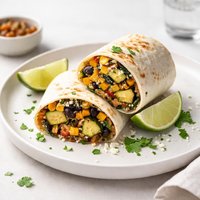 Mexican Zucchini and Corn Burrito