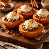 Microwave Baked Peaches