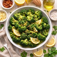 Microwave Broccoli in Lemon Sauce