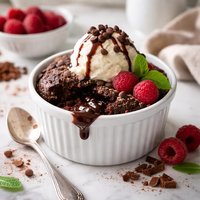 Microwave Brownie Lava Cake