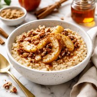 Microwave Creamy Apple Cinnamon Oatmeal