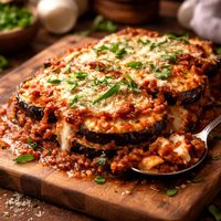 Microwave Eggplant Aubergine Parmesan