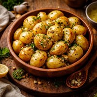 Microwave Garlic Potatoes