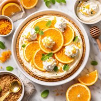 Microwave Orange Cheesecake
