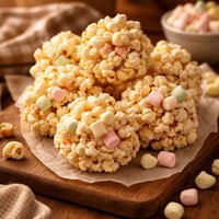 Microwave Popcorn Marshmallow Balls
