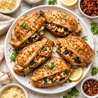 Microwave Stuffed Pork Chops