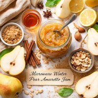Microwave Winter Pear Amaretto Jam
