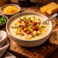 Microwave Wisconsin Cheesy Potato Soup