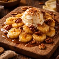 Microwaved Bananas Foster