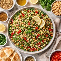 Middle Eastern Bean Tabbouleh