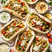 Middle Eastern Chicken Salad Wraps