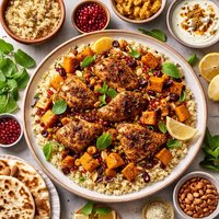 Middle Eastern Chicken with Pumpkin and Couscous