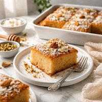 Middle Eastern Coconut Cake Harissah