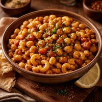 Middle Eastern Garbanzo Beans and Macaroni